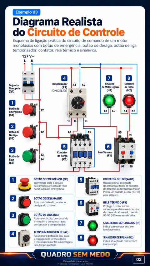 Diagrama do circuito de controle